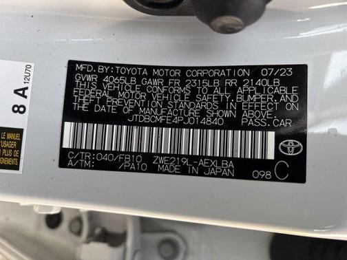 2023 Toyota Corolla Hybrid LE