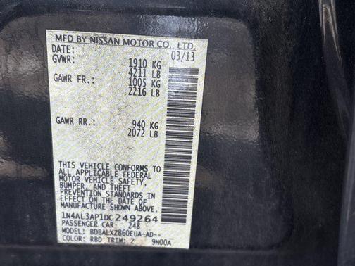 2013 Nissan Altima 2.5 SL