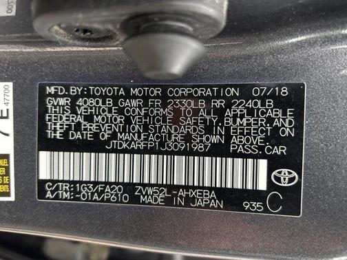 2018 Toyota Prius Prime Plus