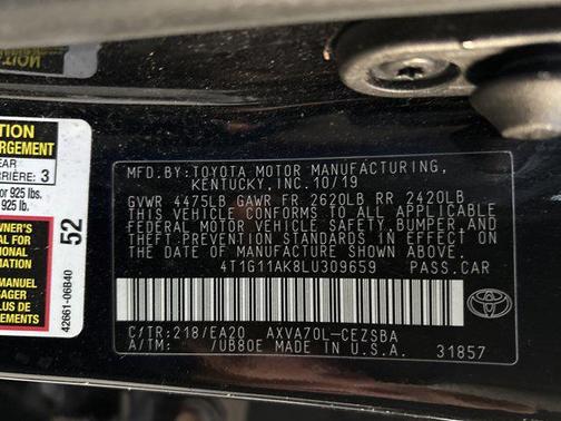 2020 Toyota Camry SE