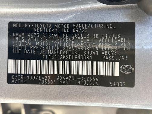 2023 Toyota Camry SE