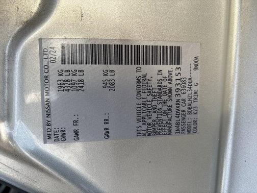 2024 Nissan Altima 2.5 SV