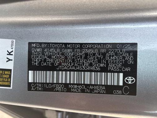 2025 Toyota Prius LE