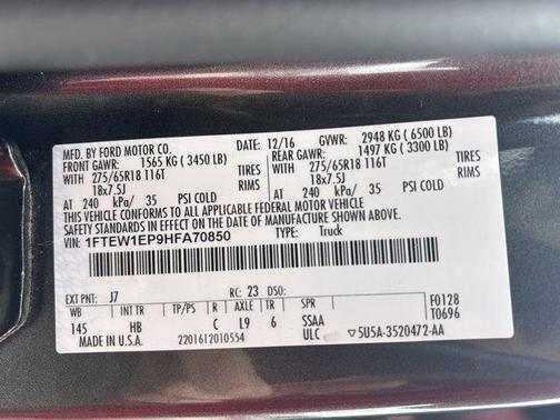 2017 Ford F-150 Lariat