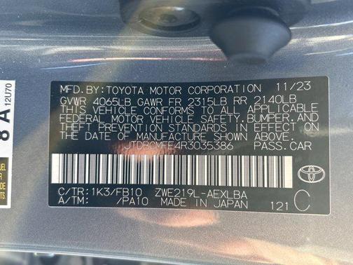 2024 Toyota Corolla Hybrid LE