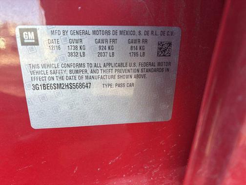 2017 Chevrolet Cruze LT