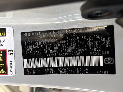 2023 Toyota Camry XSE