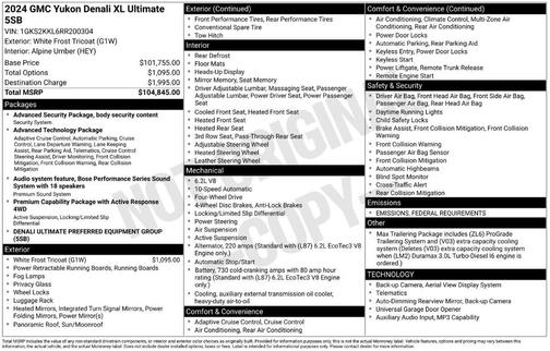 2024 GMC Yukon XL Denali Ultimate