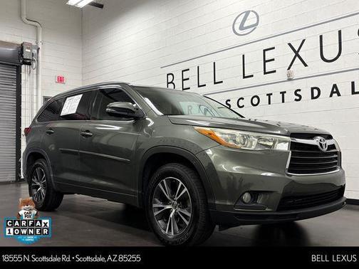 Jade Metallic 2016 Toyota Highlander XLE