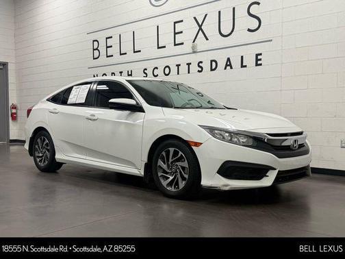 White Orchid Pearl 2017 Honda Civic EX