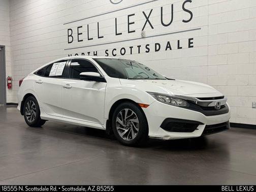 White Orchid Pearl 2017 Honda Civic EX