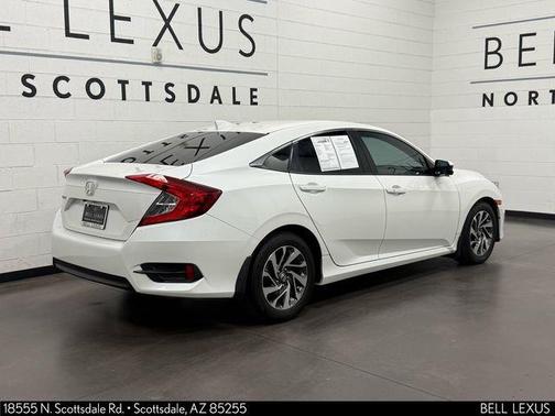 White Orchid Pearl 2017 Honda Civic EX
