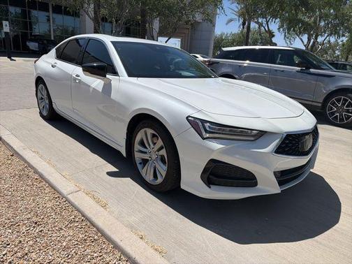 Platinum White Pearl 2021 Acura TLX Technology