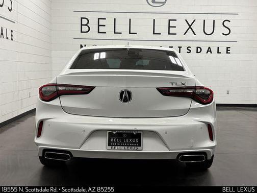Platinum White Pearl 2021 Acura TLX Technology