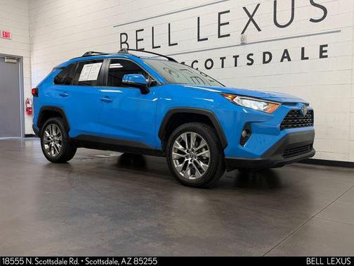 Blue Flame 2021 Toyota RAV4 XLE Premium