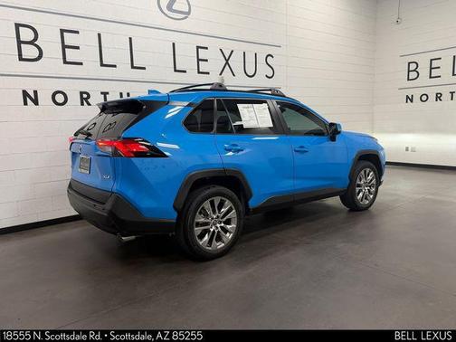 Blue Flame 2021 Toyota RAV4 XLE Premium