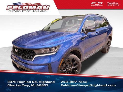 Blue 2021 Kia Sorento EX