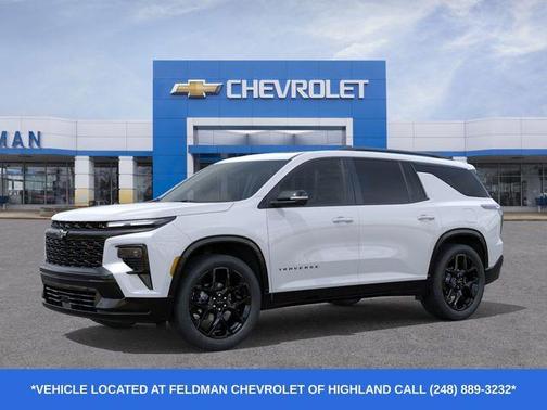 Polar White 2026 Chevrolet Traverse RS