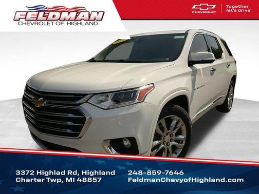 Summit White 2020 Chevrolet Traverse High Country
