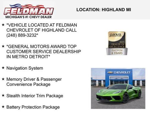 2026 Chevrolet Corvette Stingray w/2LT