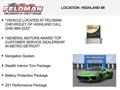 2026 Chevrolet Corvette Stingray w/2LT