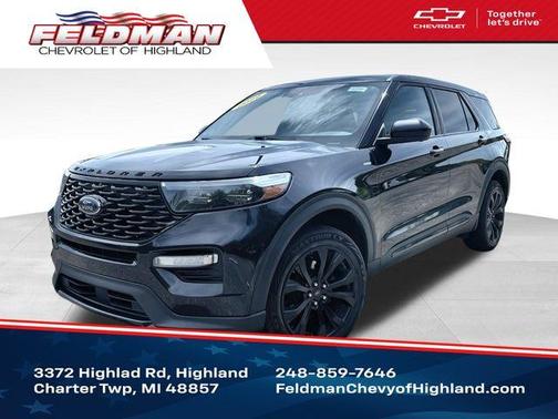 Agate Black Metallic 2022 Ford Explorer ST-Line