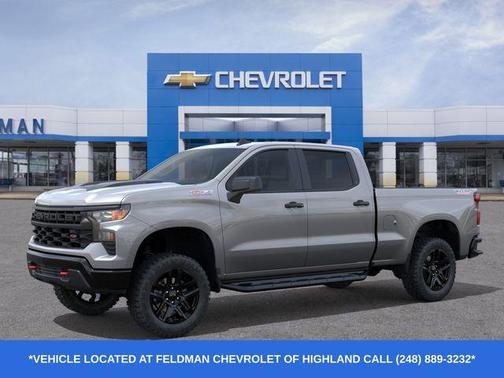Sterling Gray Metallic 2026 Chevrolet Silverado 1500 Custom Trail Boss