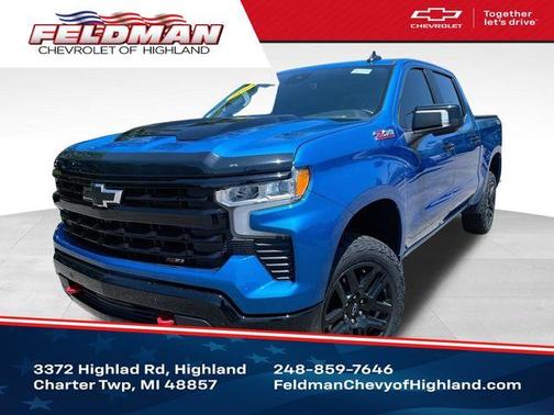 Glacier Blue Metallic 2024 Chevrolet Silverado 1500 LT Trail Boss