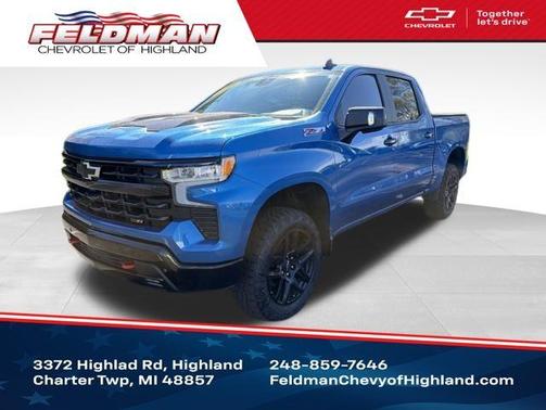 Glacier Blue Metallic 2024 Chevrolet Silverado 1500 LT Trail Boss
