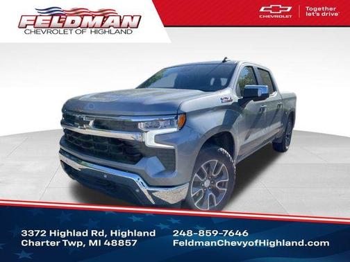 Sterling Gray Metallic 2024 Chevrolet Silverado 1500 LT