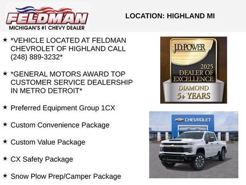 Summit White 2026 Chevrolet Silverado 2500 Custom