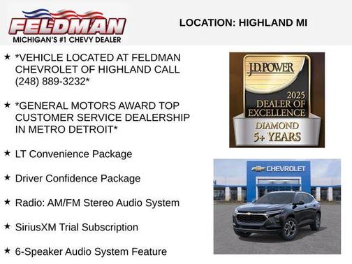 Mosaic Black Metallic 2026 Chevrolet Trax LT