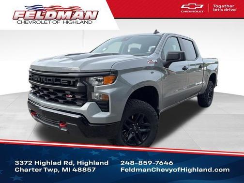 Slate Gray Metallic 2024 Chevrolet Silverado 1500 Custom Trail Boss