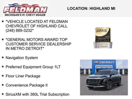 Mosaic Black Metallic 2026 Chevrolet Equinox LT