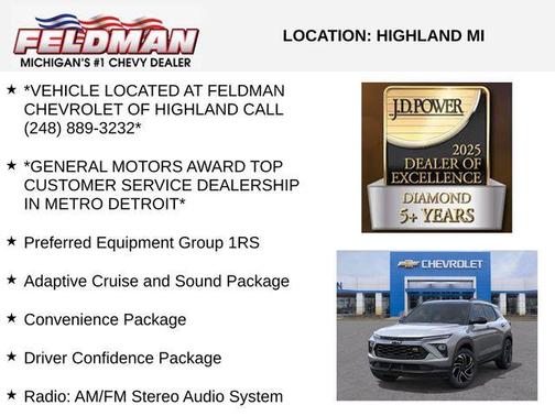 Sterling Gray Metallic 2026 Chevrolet Trailblazer RS