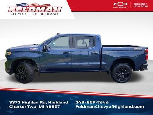 Northsky Blue Metallic 2021 Chevrolet Silverado 1500 LT Trail Boss