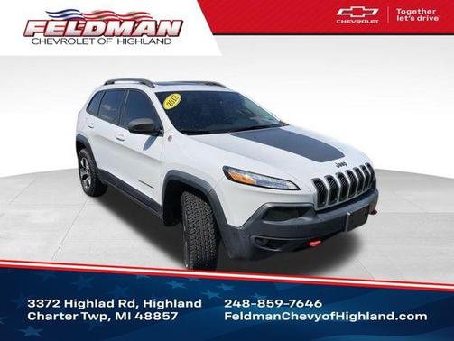 Bright White Clearcoat 2018 Jeep Cherokee Trailhawk