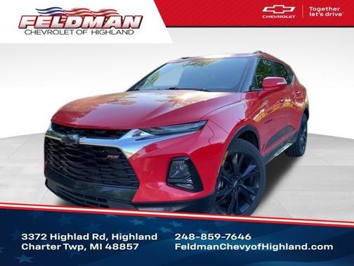 Red 2019 Chevrolet Blazer RS