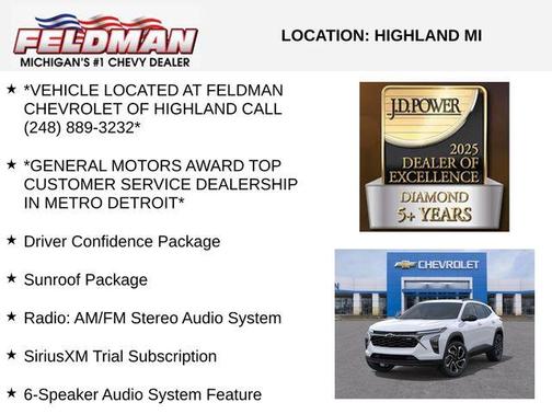 Summit White 2026 Chevrolet Trax 2RS