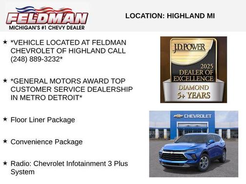 Rip Tide Blue 2026 Chevrolet Blazer LT