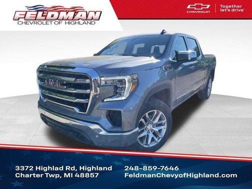 Satin Steel Metallic 2021 GMC Sierra 1500 SLE