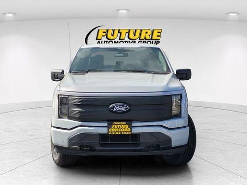 Space White Metallic 2025 Ford F-150 Lightning Flash