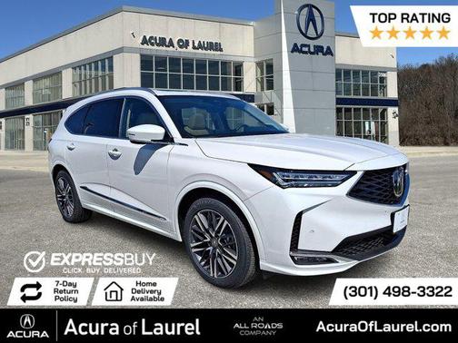 Platinum White Pearl 2026 Acura MDX Advance Package
