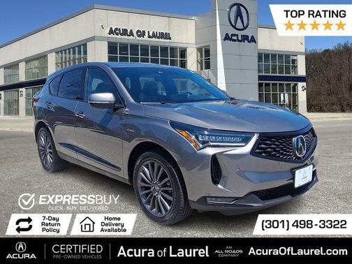 Liquid Carbon Metallic 2024 Acura RDX A-Spec Advance Package