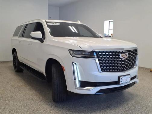 Crystal White Tricoat 2021 Cadillac Escalade ESV Premium Luxury