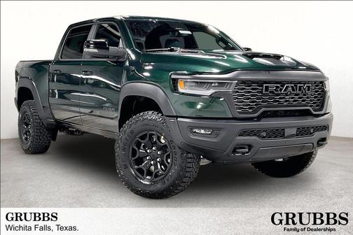 Serrano Green Metallic 2026 RAM 1500 RHO Crew Cab 4x4 5'7' Box