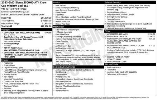 2023 GMC Sierra 2500 AT4