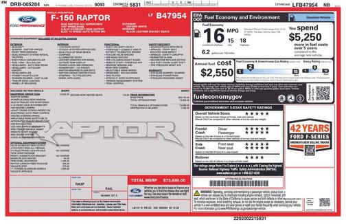 2020 Ford F-150 Raptor