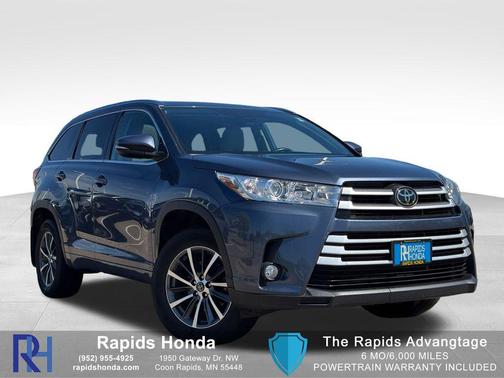 Shoreline Blue Pearl 2018 Toyota Highlander XLE