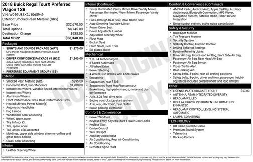 2018 Buick Regal TourX Preferred